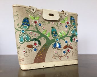 Vintage Enid Collins Bird Purse Sittin in a Tree Top