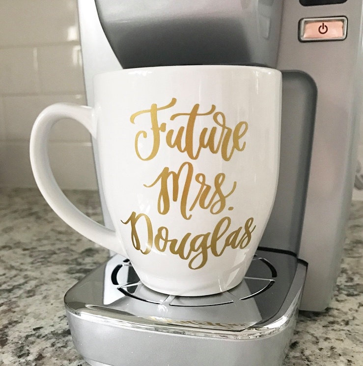 Future Mrs Mug - Engaged Coffee Mug - Bride to Be Gift - Future Mrs Coffee Mug - Coffee Mug - Future Mrs Gift - Engagement Announcement