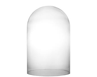 Jumbo Super Tall Glass Cloche Bell Dome With 14 Inches Height