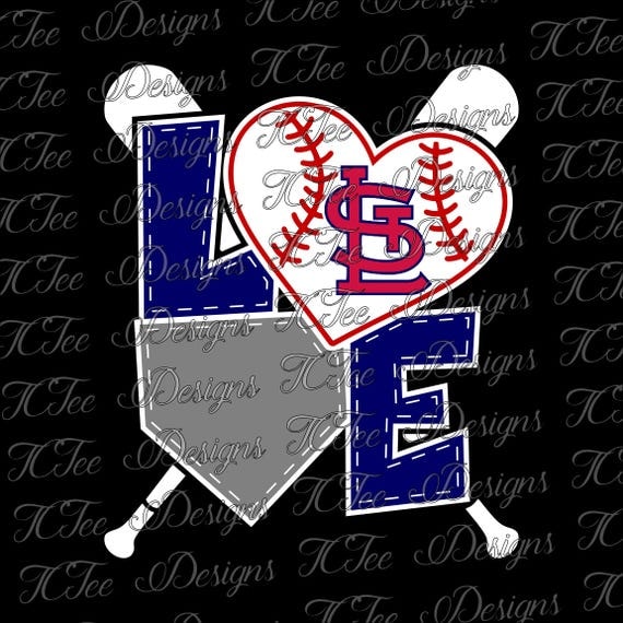 Download Love Cardinals - St Louis Cardinals Baseball - SVG Design ...