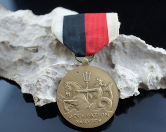 World War II Navy Occupation Service Medal service medal of the United States Military Vintage Art u260