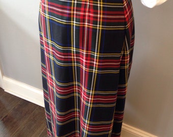 Tartan plaid skirt | Etsy