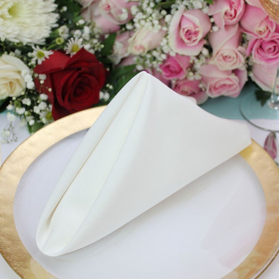 Ivory Napkin 20 x 20 inches Wholesale Ivory Cloth Napkins for