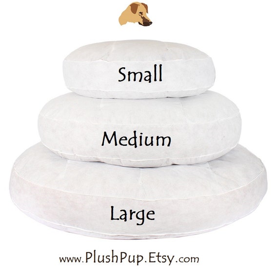 Round Dog Bed Round dog bed insert pillow Dog bed insert