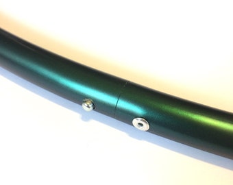 NEW Medusa Color Shifting Colored Polypro Hula Hoop// Dance Hoop// Performance Hoop// 5/8"// Color Morph Polypro Black Green Teal Shimmer