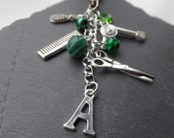 Hairdresser gift - hairdresser bag charm - hairdressers gift - hair and beauty gift - gift for her - hair gift - hair stylist