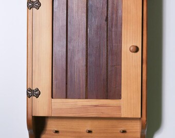 Wooden Bathroom Cabinet – 3 Shelves – Timber Front