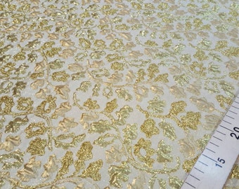 Gold jacquard fabric #1367