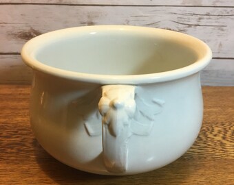 Vintage Ironstone Chamber Pot Thomas Hughes Staffordshire England Vintage Chamber Pot