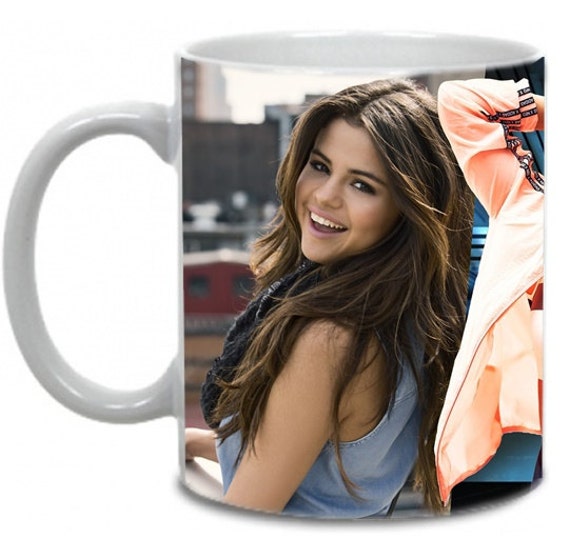 Selena Gomez 11oz Large Handle Collage Photo Mug