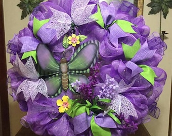 Butterfly wreath