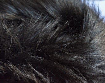 Black Fur Fabric Craft Squares FREE SHIPPING - Craft Fur, Black Faux Fur Fabrics, Black Fake Fur, Black Faux Furs, Black Fursuit Fabric
