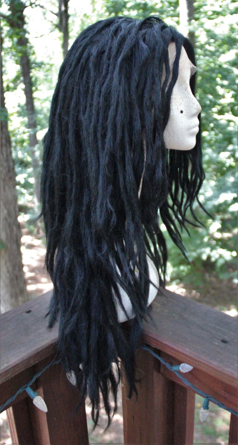 Jet Black Lace Front Synthetic Dreadlock Wig by