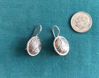 Vintage Mexican Silver Earrings 925