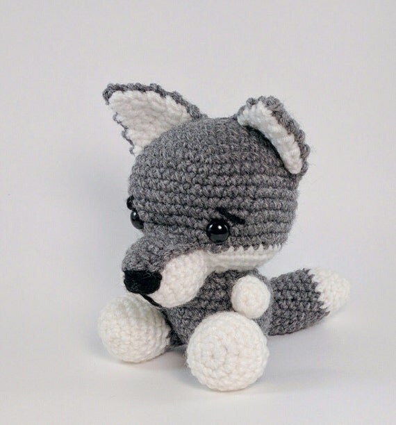 PATTERN: Crochet wolf pattern amigurumi by TheresasCrochetShop