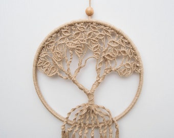Macrame Dream catcher Tree of life Wall decor tree Dreamcatcher Wall Hanging Boho chic Bohemian Wedding Unique art Tapestry Nursery decor