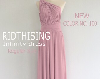 Pink Bridesmaid Dress Infinity Dress Prom Dress Convertible Dress Wrap Dress