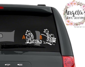 Calvin and Hobbes Scenes -vinyl sticker -vinyl decal -car decal -car sticker -window decal -window sticker