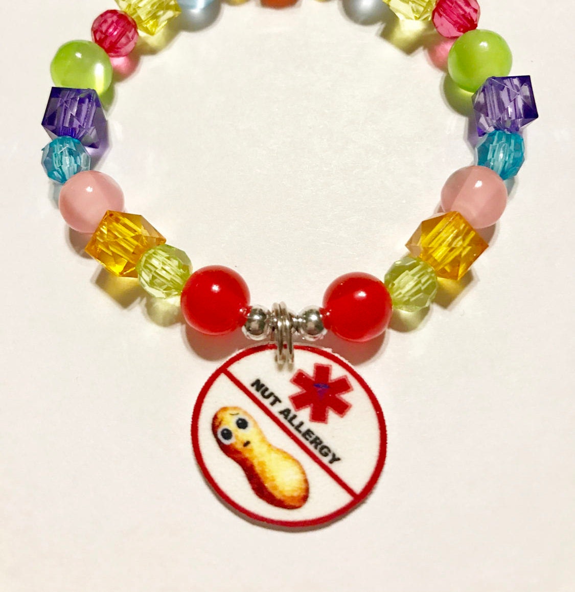 Children's Medical Alert Charm Bracelets Peanut Allergy