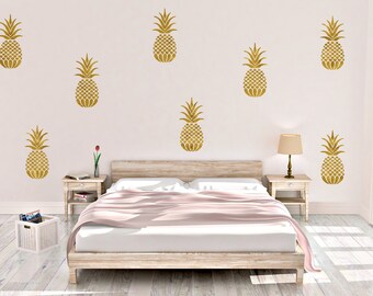 Pineapple wall decal | Etsy