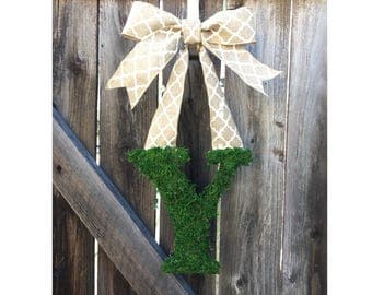 Fall door hanger, fall wreath for front door, front door hanger, burlap fall wreath, monogram front door wreath, fall decorations