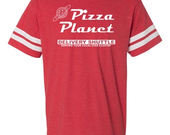 THE ORIGINAL Pizza Planet football tee/ Toy Story shirt/ Pizza Planet party shirt/ Disney family shirt/ Toy Story tee