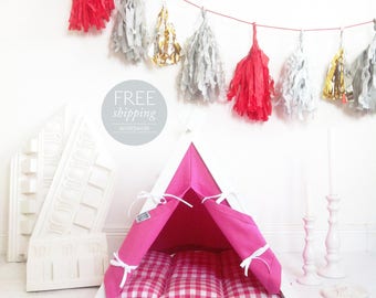 Pink dog & cat house with bedding (Standard size) Oh yes, FREE worldwide shipping!