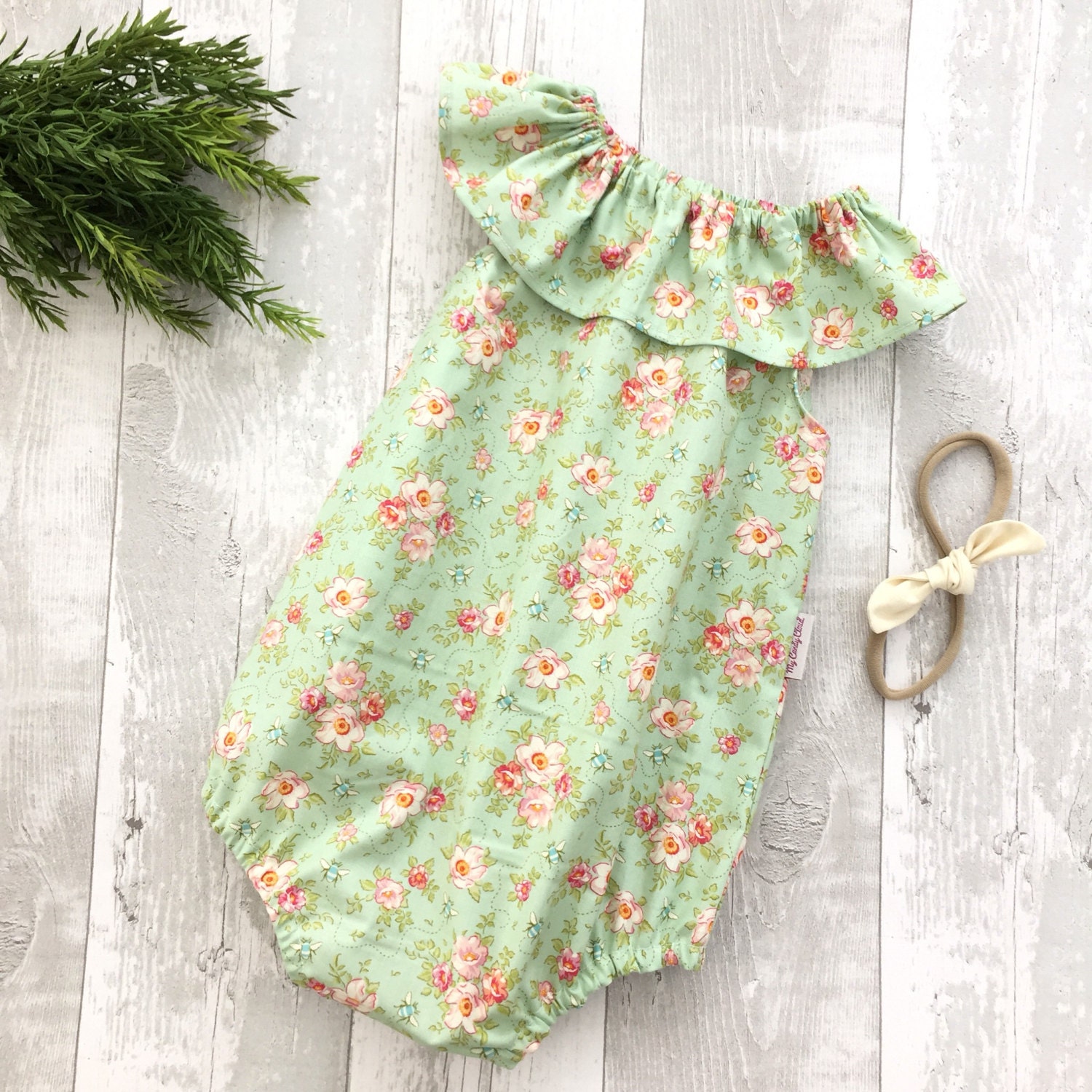 Baby girl romper ruffle collar baby sunsuit baby playsuits