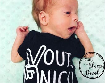 peace out nicu, NICU onesie, preemie baby onesie, newborn nicu onesie, nicu graduate, premature baby gifts, nicu outfit, leaving nicu