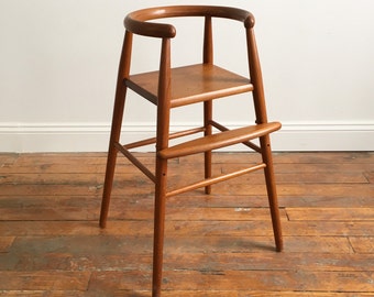 Danish Modern Teak Adjustable Highchair by Nanna Ditzel for Kolds Savvaerk