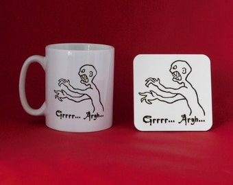 Buffy the Vampire Slayer Angel Mutant Enemy Inspired Coffee Tea Mug 10oz Joss Whedon and Coaster