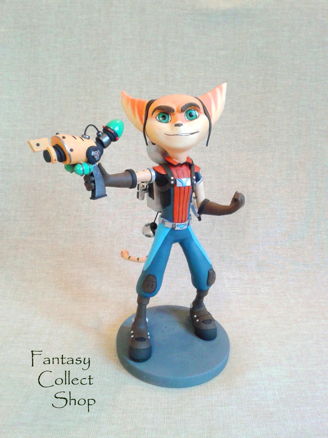 Ratchet & Clank figurine Ratchet and Clank cartoon Ratchet