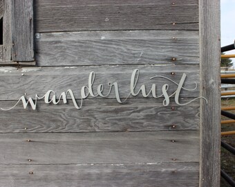 Wanderlust Metal Wall Decor