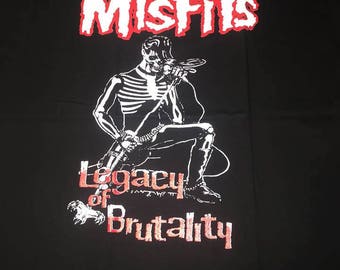 The Misfits Legacy Of Brutality Elvis Fiend Logo Shirt