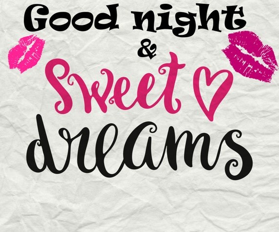 Items similar to Good Night And Sweet Dreams Digital Printable Wall Art ...