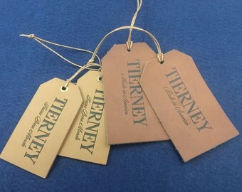custom leather hang tags, custom leather tags