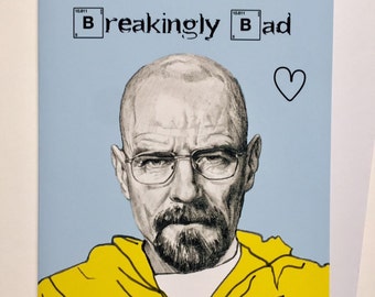 Breaking Bad Illustrative Valentines Card - Walter White/Bryan Cranston