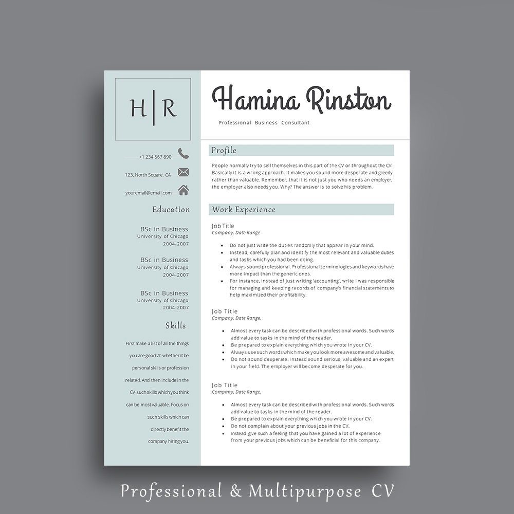 impressive-resume-template-executive-resume-template-resume-design-my