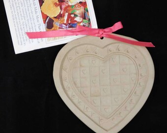 Heart Shaped Cookie Mold, Brown Bag Cookie Art, Tiny Heart, Basket Weave