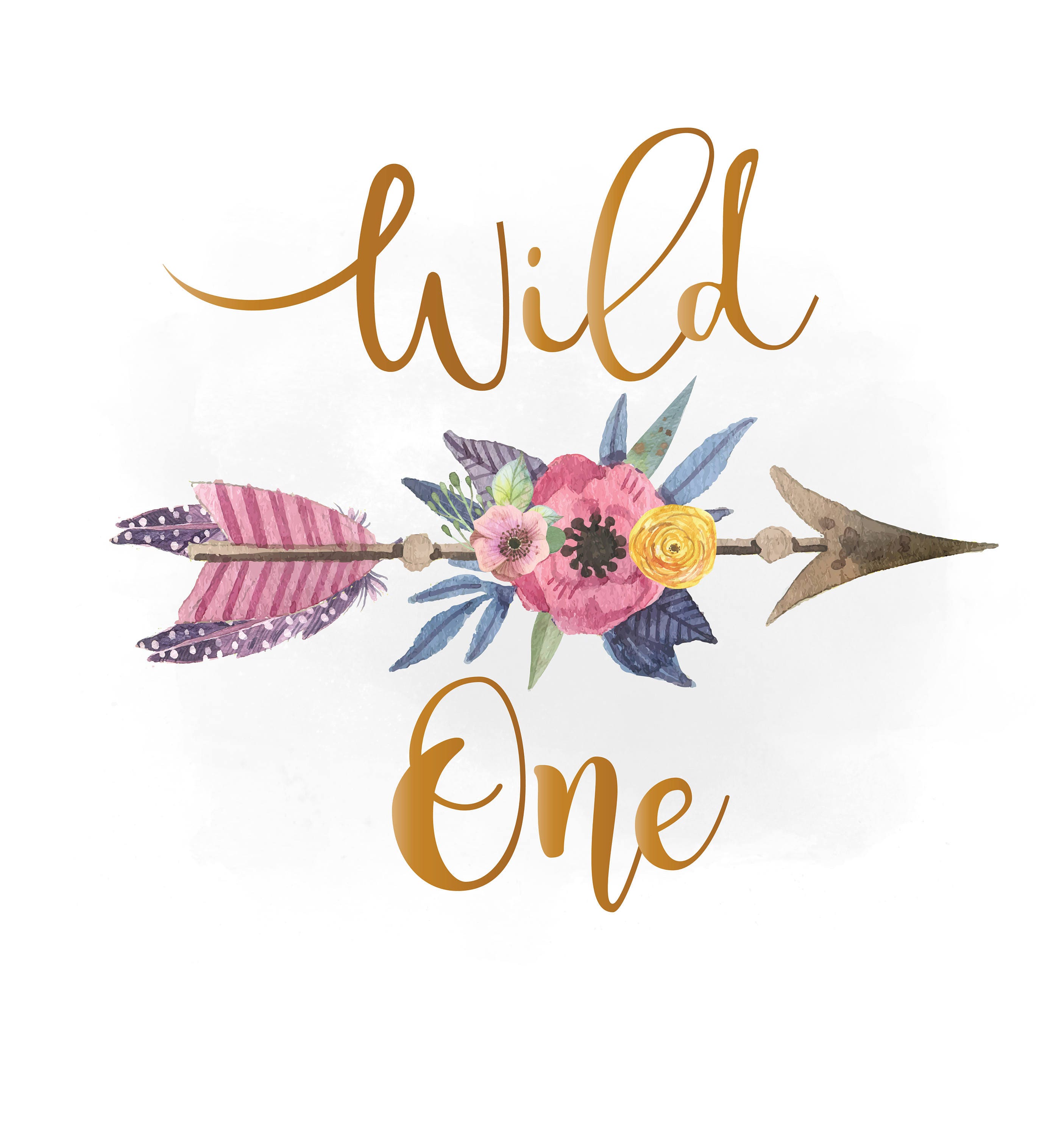 Download Wild one svg clipart, Boho feathers arrow Clipart, Cut ...