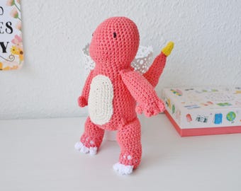 Charmander, Charmander stuffed toy, Pokemon plush pokemon, pikachu pokemon amigurumi, amigurumi