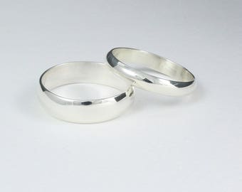 wedding band set silver wedding band classic wedding ring his and her ring - Simple Wedding Rings For Her wedding band set silver wedding band classic wedding ring his and her ring - Simple Wedding Rings For Her