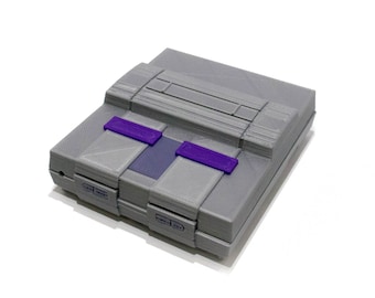3D Printed Super Nintendo (SNES) Case for Raspberry Pi B+, Pi 2, and Pi 3