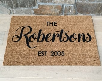 Custom Door Mat, Personalized Doormat, Door Mat, Doormat, Door Mat Personalized, Rug, Customized Doormat, Last Name Mat, Newlywed Mat