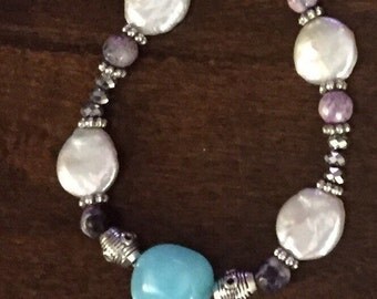 Peruvian Blue Opal Bracelet
