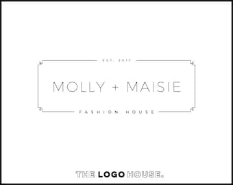 Dainty Photography Logo, Classy Logo Design, Chic Logo Design, Hair Stylist Logo, Beauty Salon Logo, Makeup Artist Logo, Thin Modern Logo