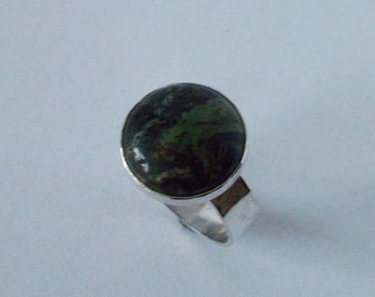 Silver ring with Kambaba Jasper