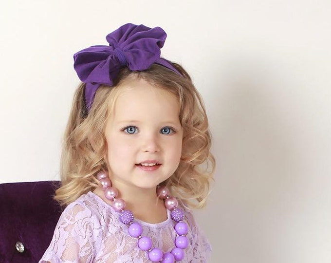 SALE!!! PICK COLOR Large Baby Girls Bow Headband, photo prop, birthday headband, baby headband, baby bows, over the top headbands, baby girl
