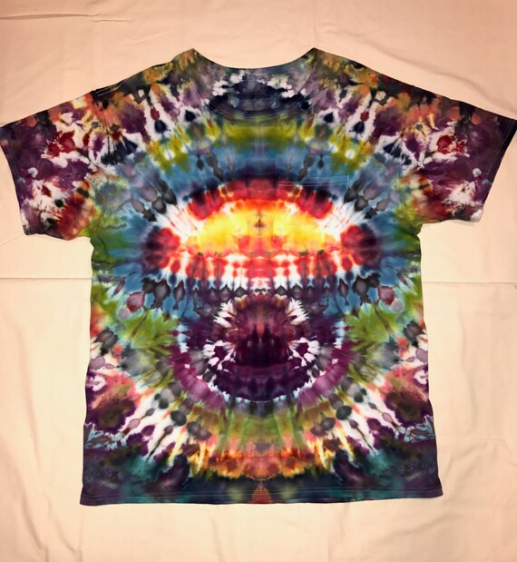 Items similar to Atomic- Tie Dye (Ice Dye) T-Shirt size MEDIUM on Etsy