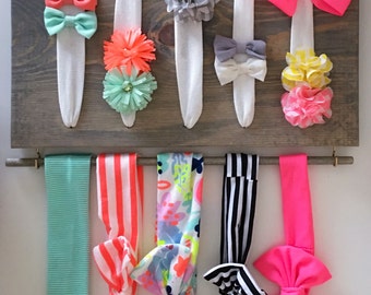 15 x 9" Bow Holder • Accessory Holder • Name Sign • Girl's Room •